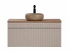 COMAD ZESTAW szafka łazienkowa z blatem i umywalką ICC B 100 CM WIKI-MC